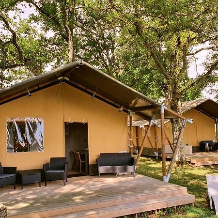 Glamping Les Arbres, Luxe Safaritent Met Zwembad Cronat Exterior photo